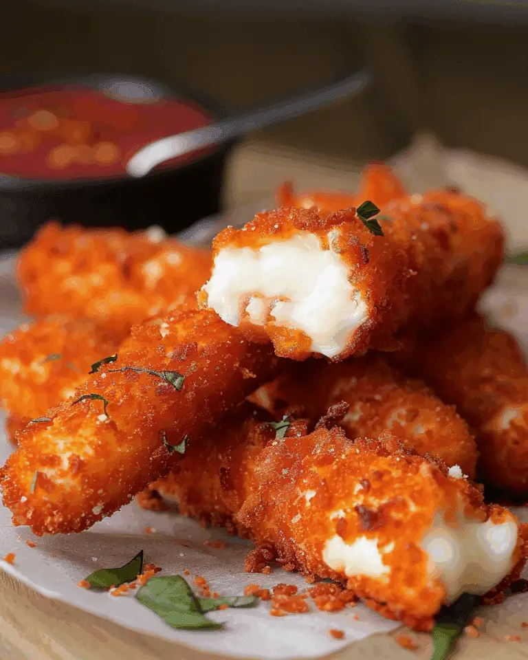 Hot Cheeto Mozzarella Sticks