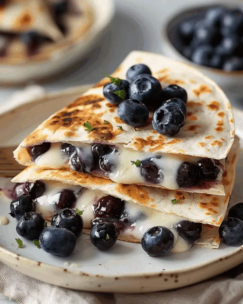 Blueberry Breakfast Quesadilla Recipe