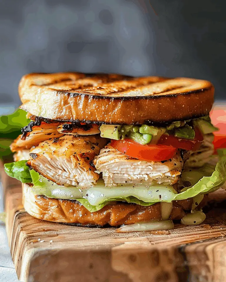 Chicken Avocado Melt Sandwich