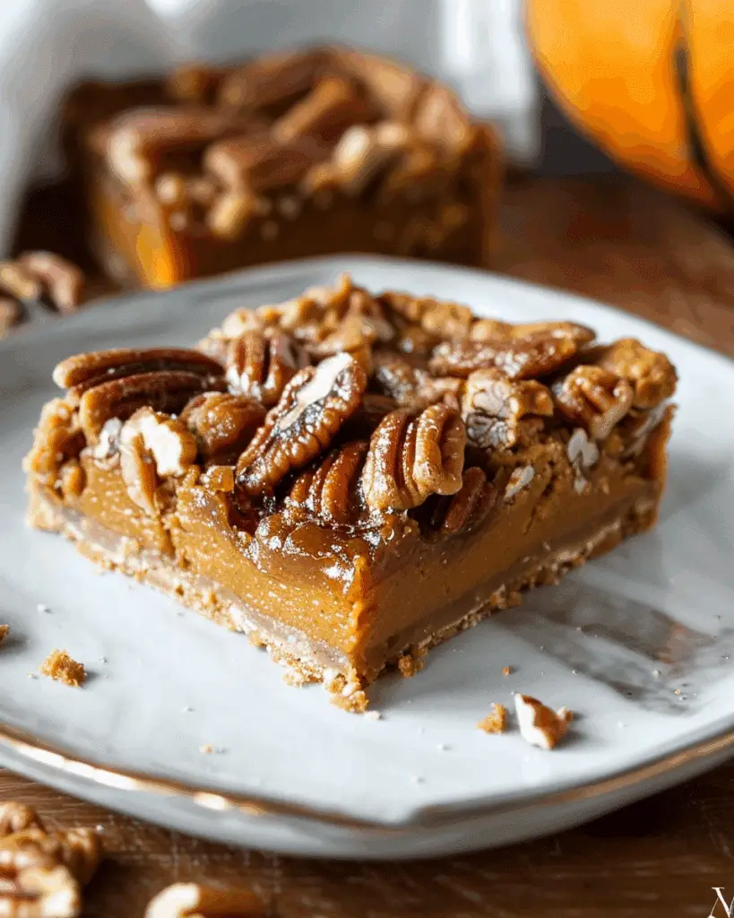 Pumpkin Pecan Pie Bars