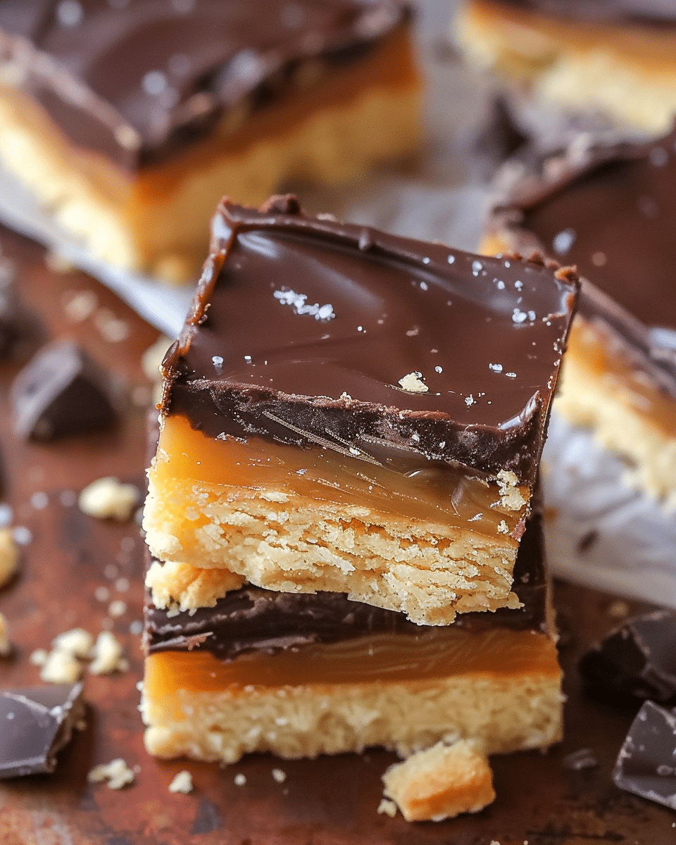 Millionaire Bars with Shortbread