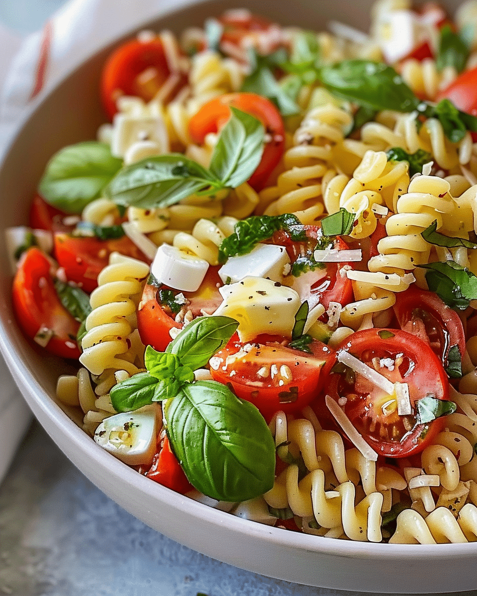 Best Caprese Pasta Salad