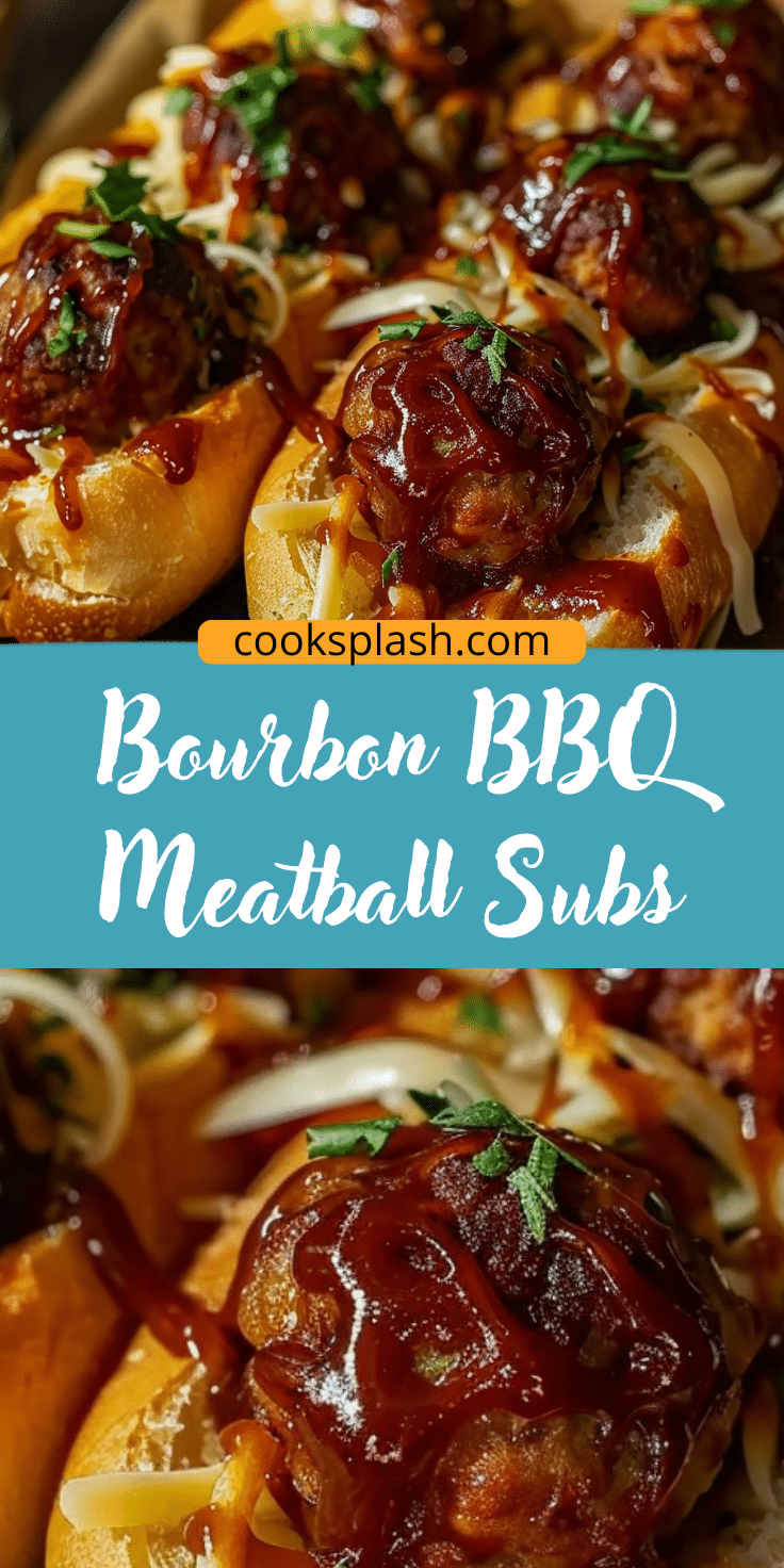 Meatball Splash Bourbon BBQ Meatball Subs | Cook Splash