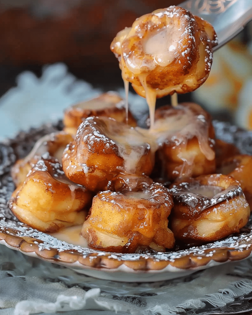 Cinnamon Roll French Toast Bites