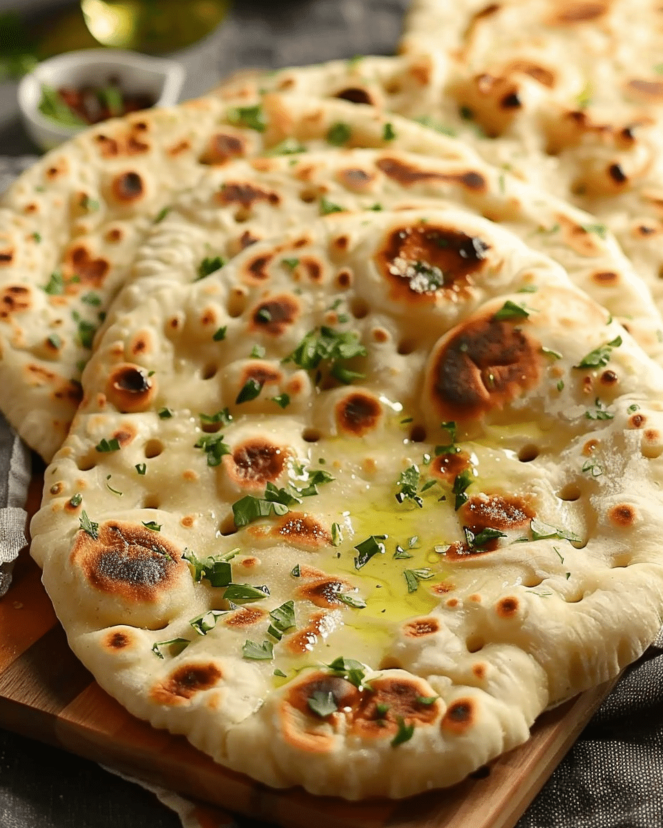 Fluffy Butter Naan (Without Tandoor)