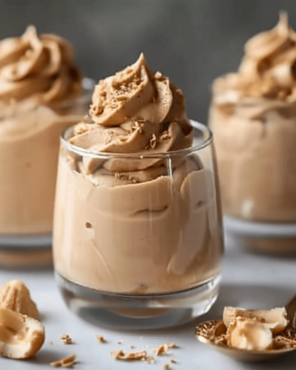 4-Ingredient Peanut Butter Mousse