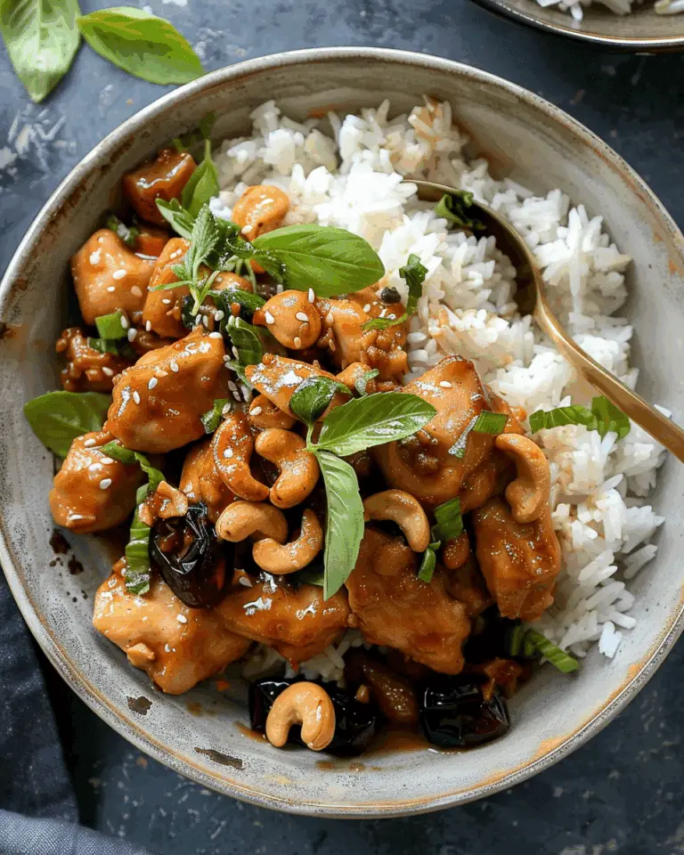 Sesame Chicken With Cashews and Dates