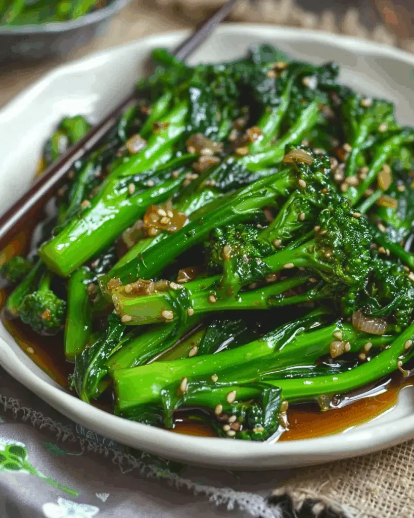 Chinese Broccoli with Garlic Oyster Sauce