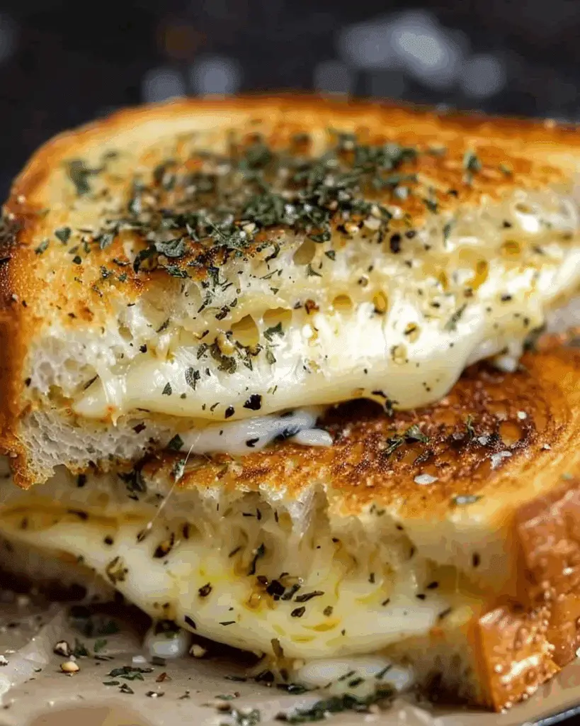 Garlic Bread Grilled Cheese