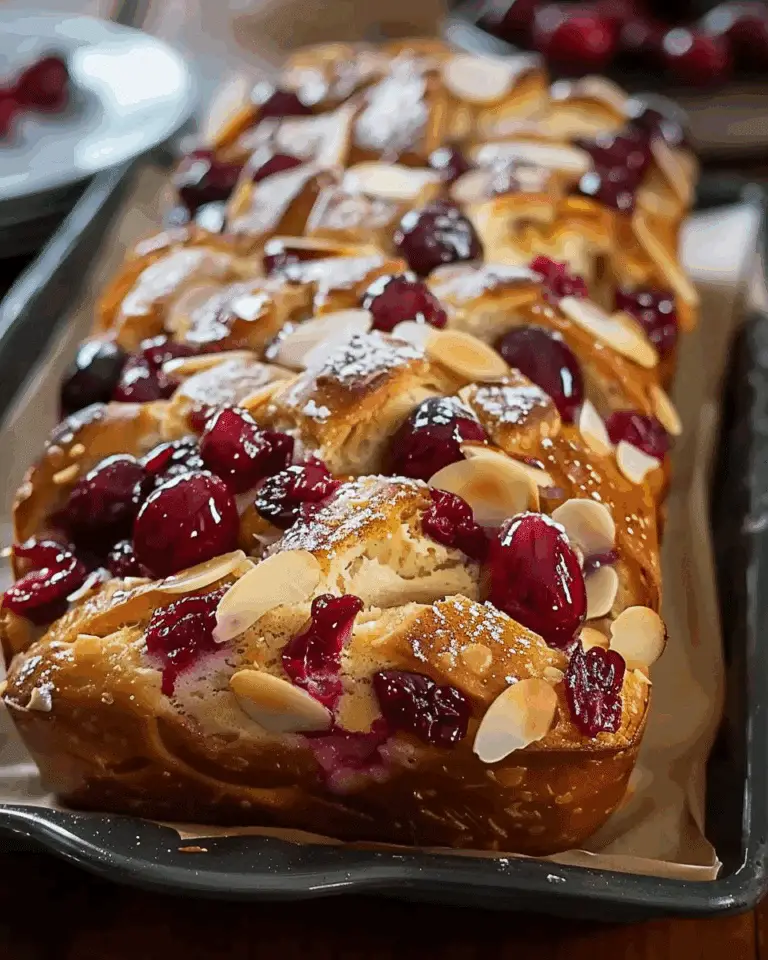 Cranberry‑Almond Pull‑Apart Bread