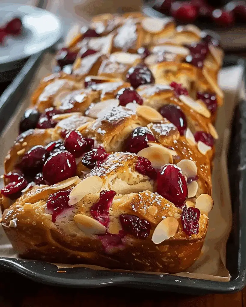 Cranberry‑Almond Pull‑Apart Bread
