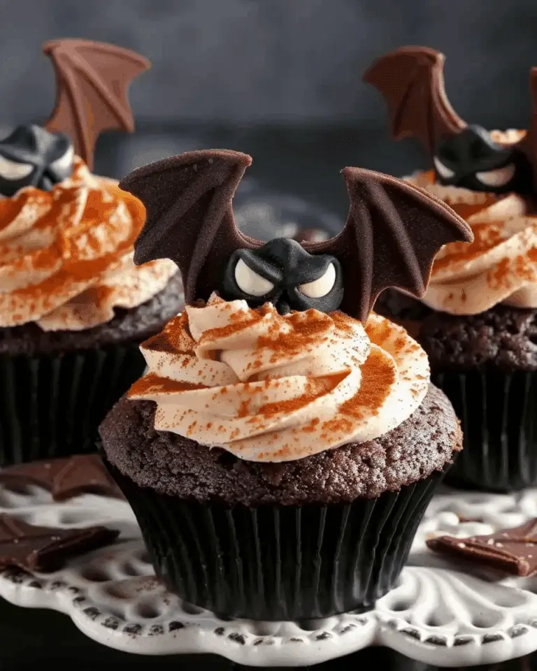 Easy Bat Cupcakes