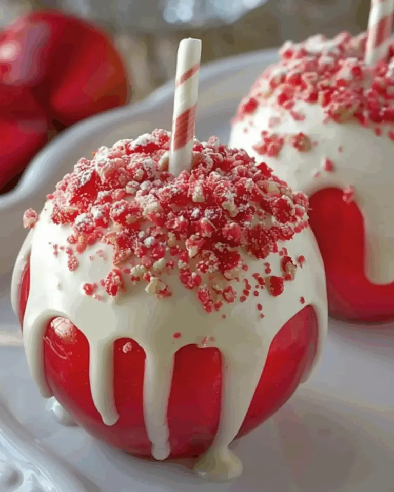 Strawberry Shortcake Candy Apples