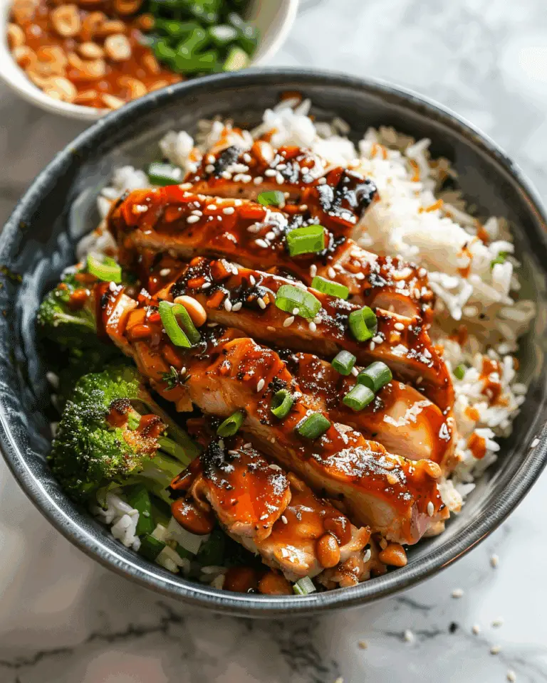 Healthy Sticky Chicken Bowls Recipe