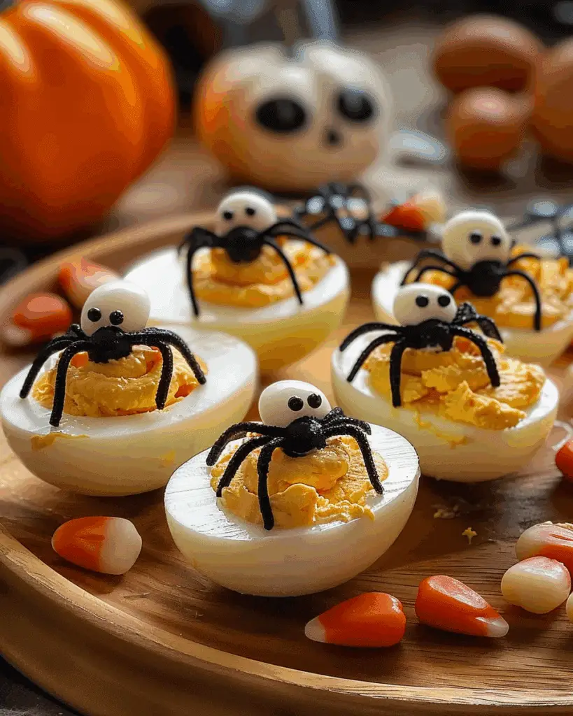Spooktacular Spider Deviled Eggs Recipe for Halloween Fun