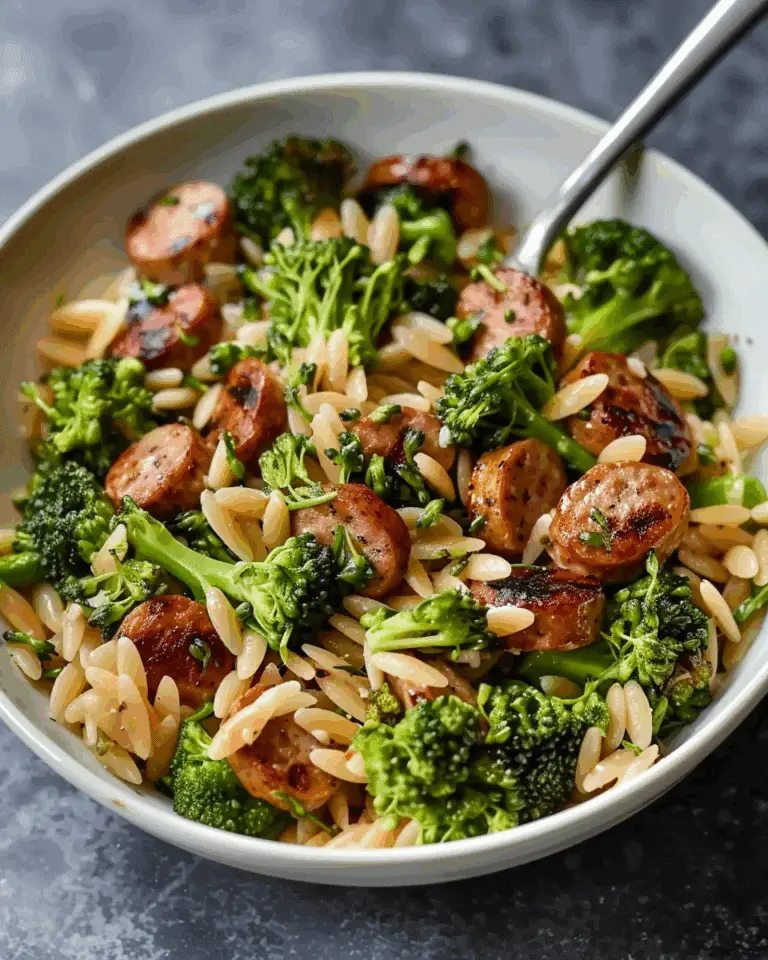Chicken Sausage and Broccoli Orzo: A Comforting Weeknight Dish