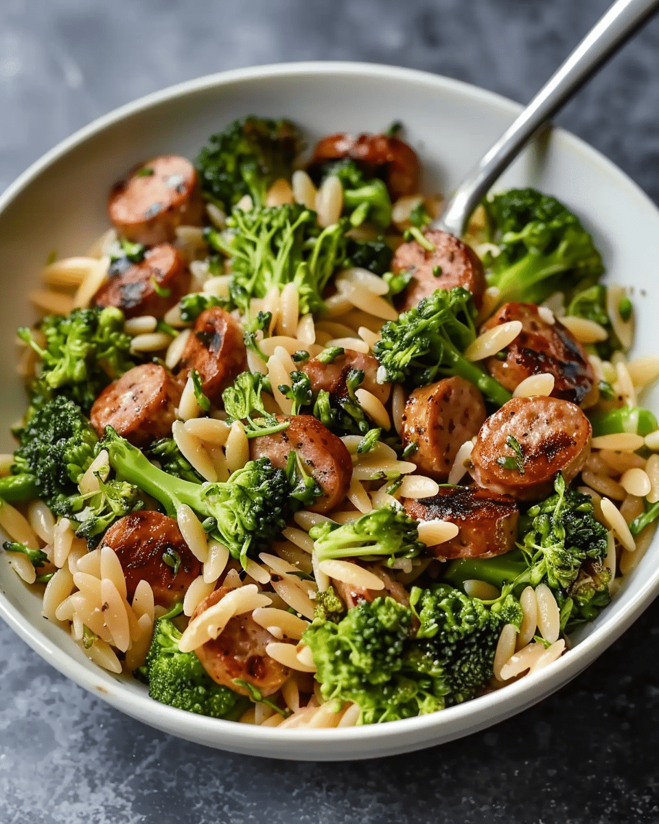 Chicken Sausage and Broccoli Orzo: A Comforting Weeknight Dish