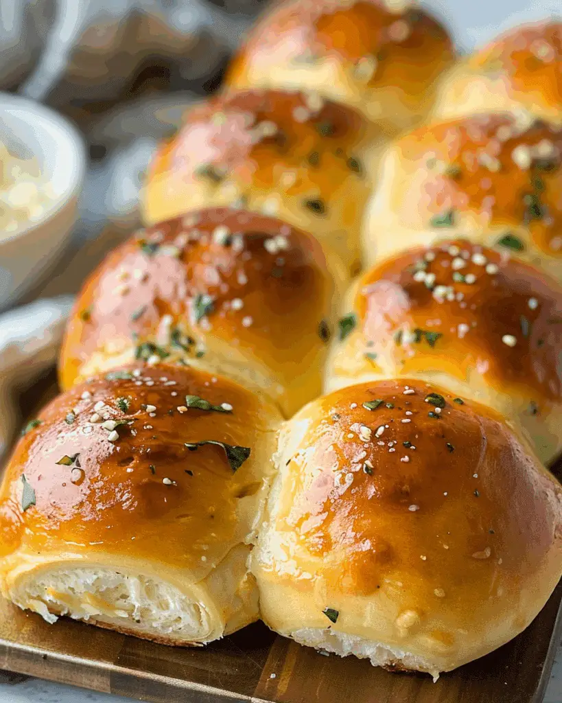 Easy Garlic Butter Dinner Rolls