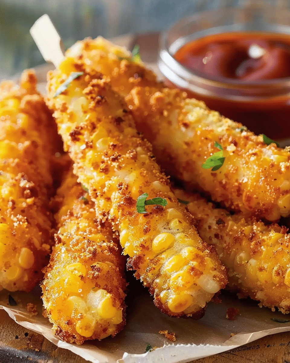 Crispy Cheesy Corn Sticks