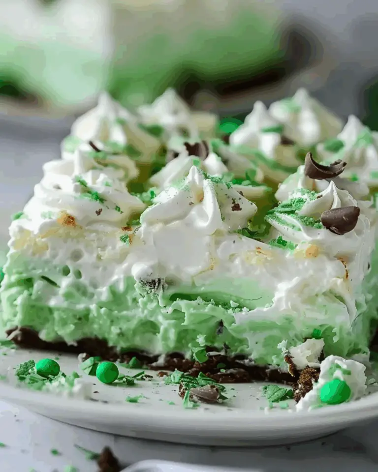 Shamrock Shake Dessert Lasagna