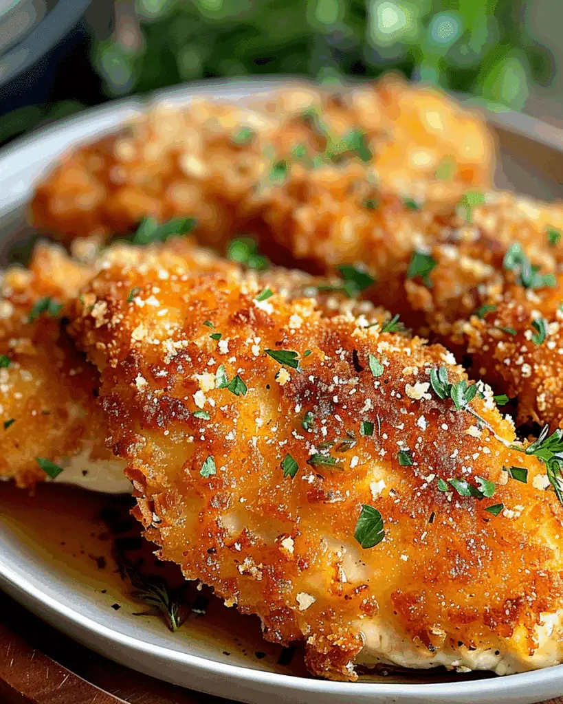 Air Fryer Parmesan Crusted Chicken