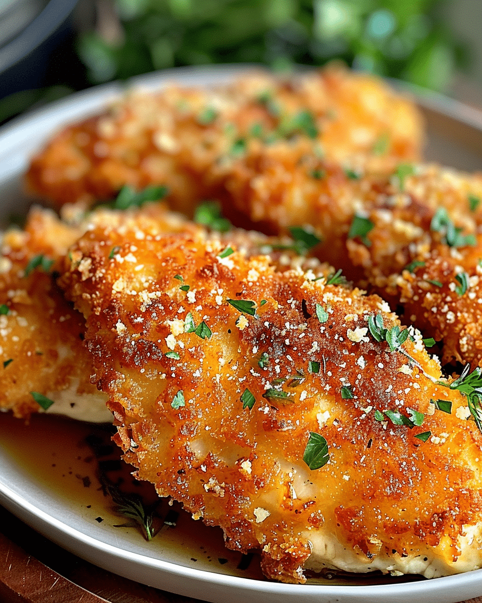 Air Fryer Parmesan Crusted Chicken