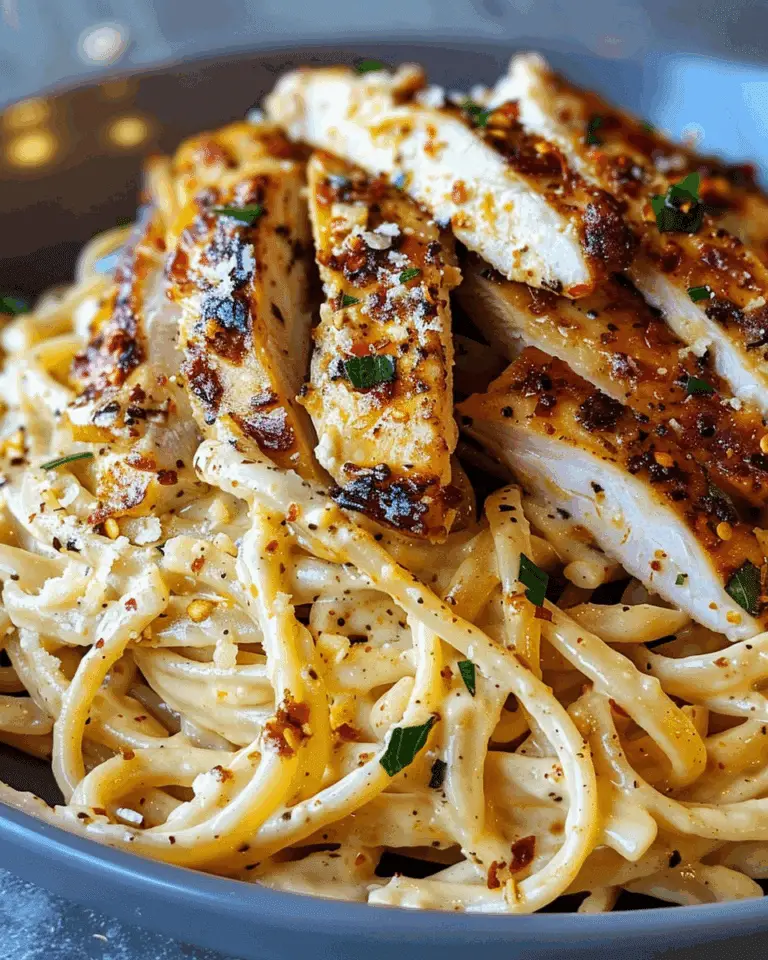 Creamy Cajun Chicken Linguine with Garlic Parmesan Sauce