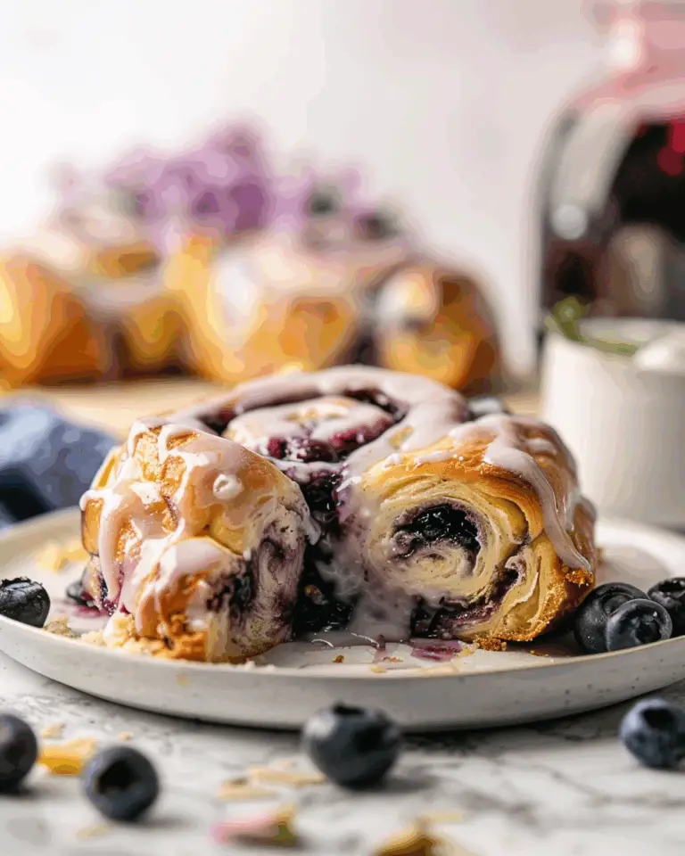 My Hubby’s Fave Blueberry Pie Cinnamon Rolls