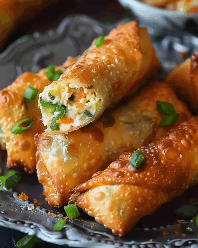 Spicy Jalapeño Popper Egg Rolls