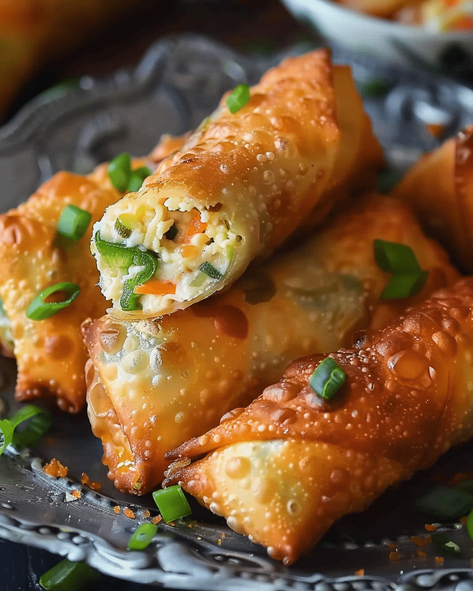 Spicy Jalapeño Popper Egg Rolls