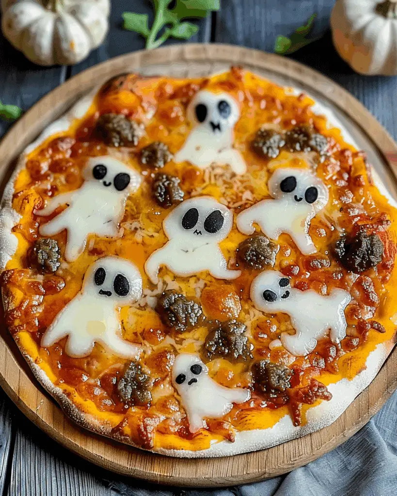 Spooky Vegan Ghost Pizza: A Hauntingly Delicious Treat