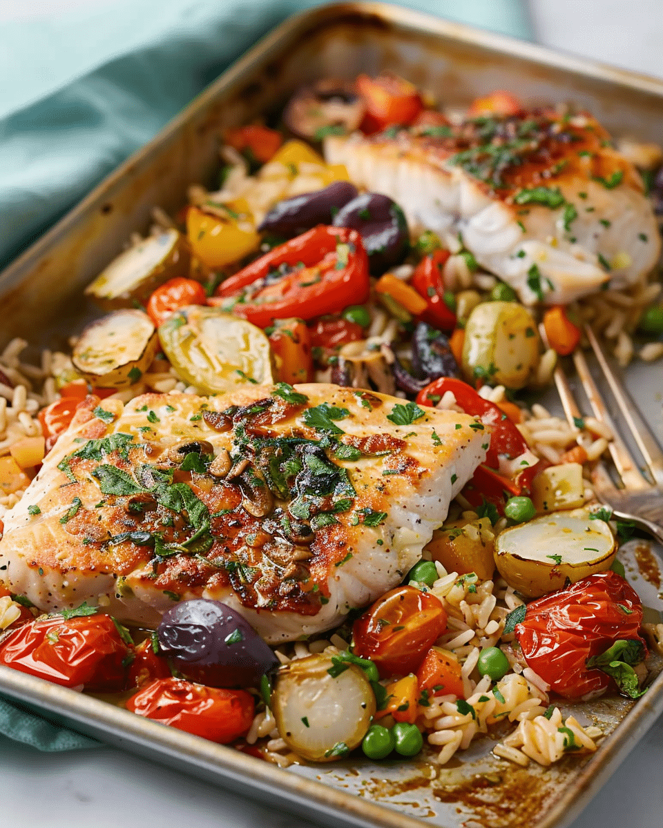 Need a Mediterranean Vacation? This Sheet-Pan Dinner Is the Next Best Thing
