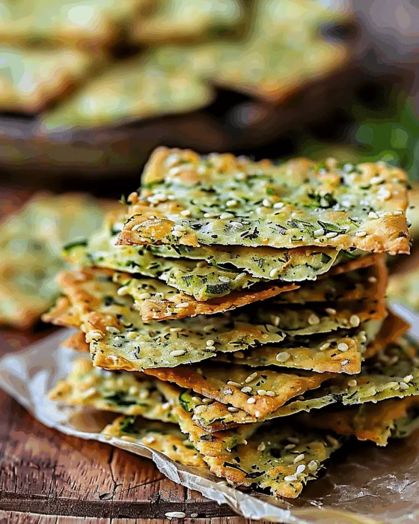 Bake Zucchini Herb Crackers for a Healthy Crunch