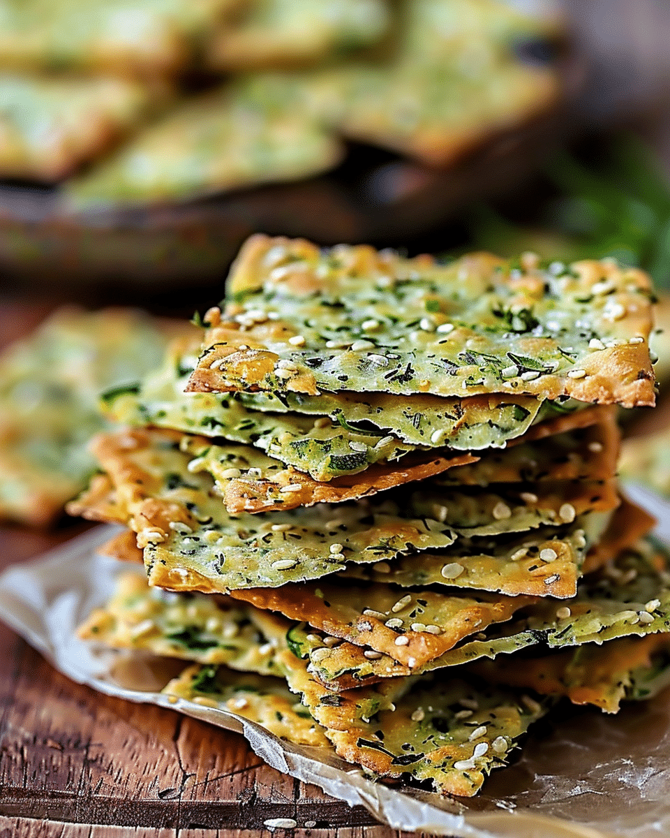 Bake Zucchini Herb Crackers for a Healthy Crunch