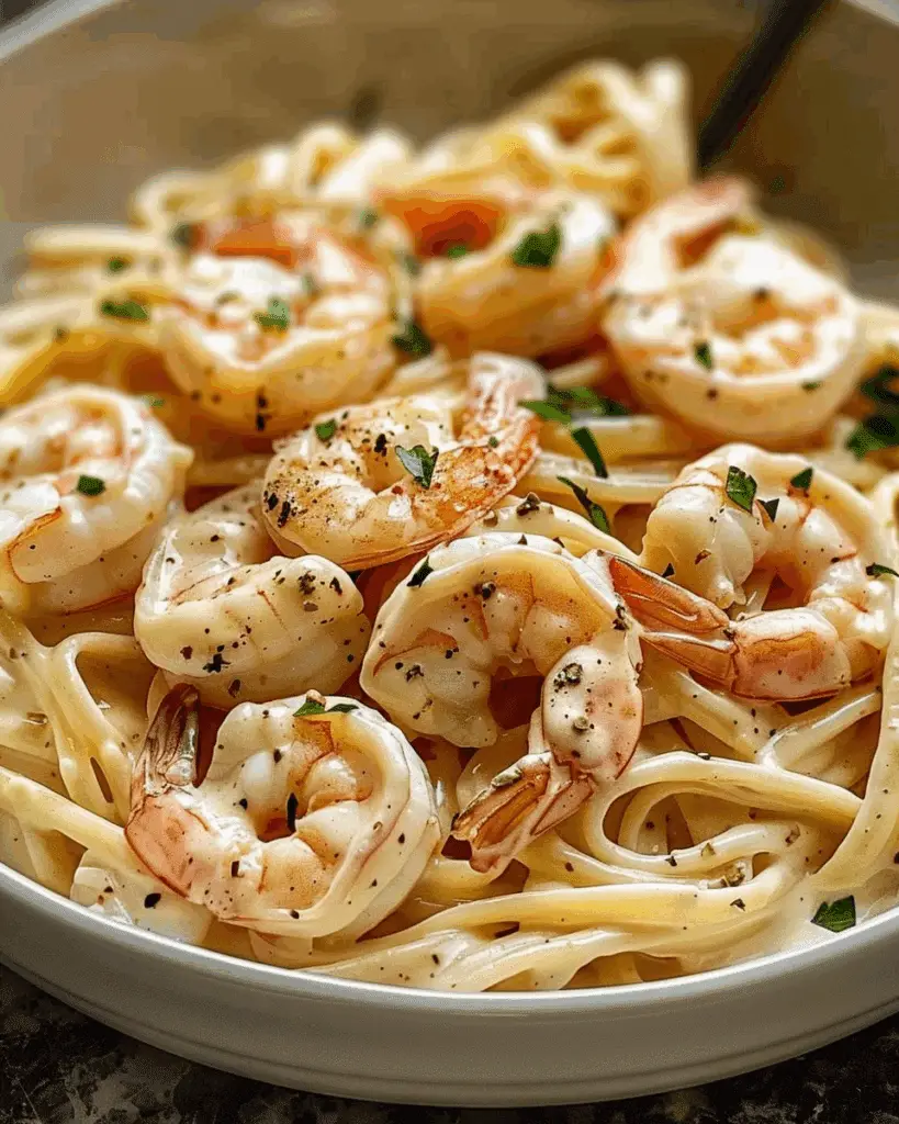 Creamy Shrimp Alfredo Pasta