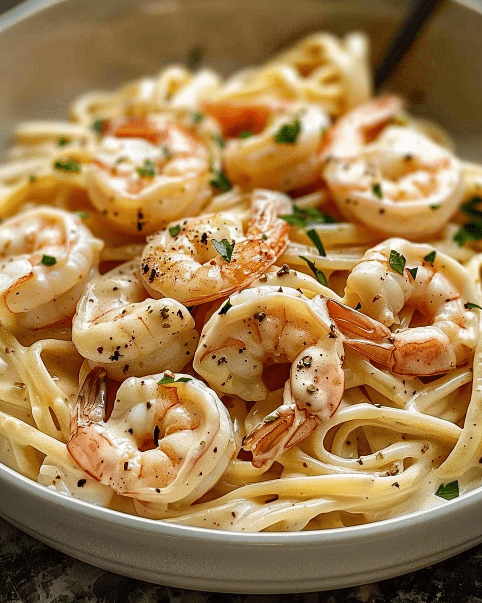 Creamy Shrimp Alfredo Pasta