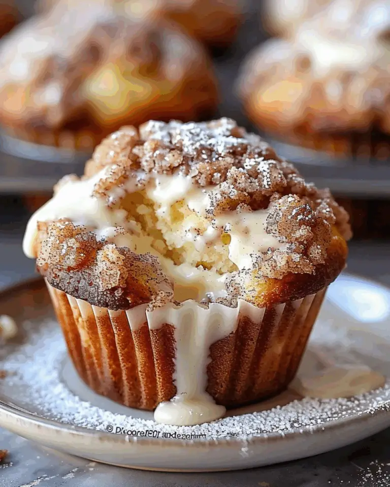 Gooey Cinnamon Cream Cheese Muffins