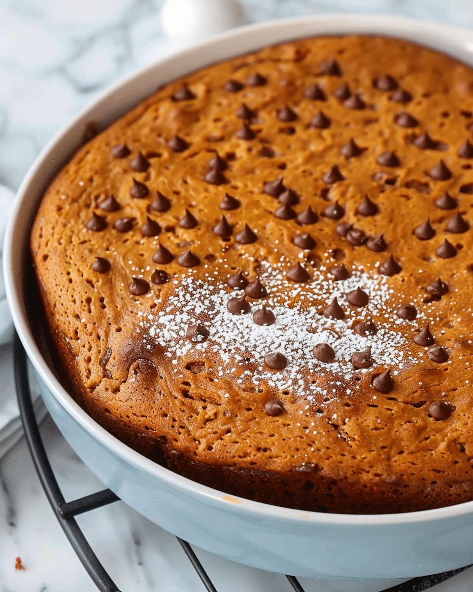 Easy Pumpkin Chocolate Chip Cake