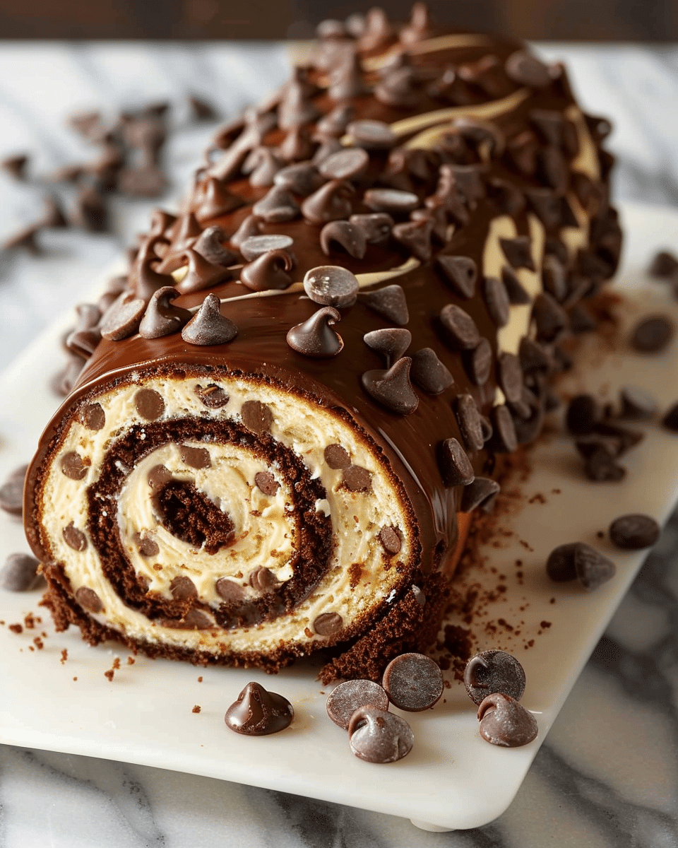 Chocolate Chip Swiss Roll