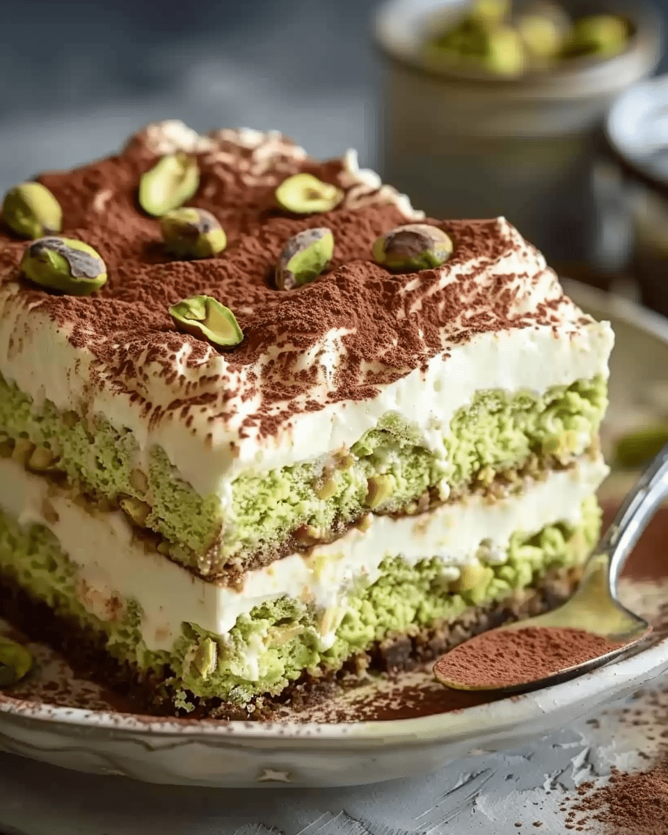 Pistachio Tiramisu