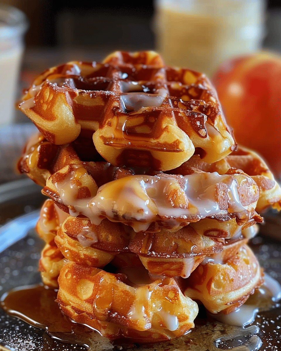 Apple Fritter Waffle Donuts