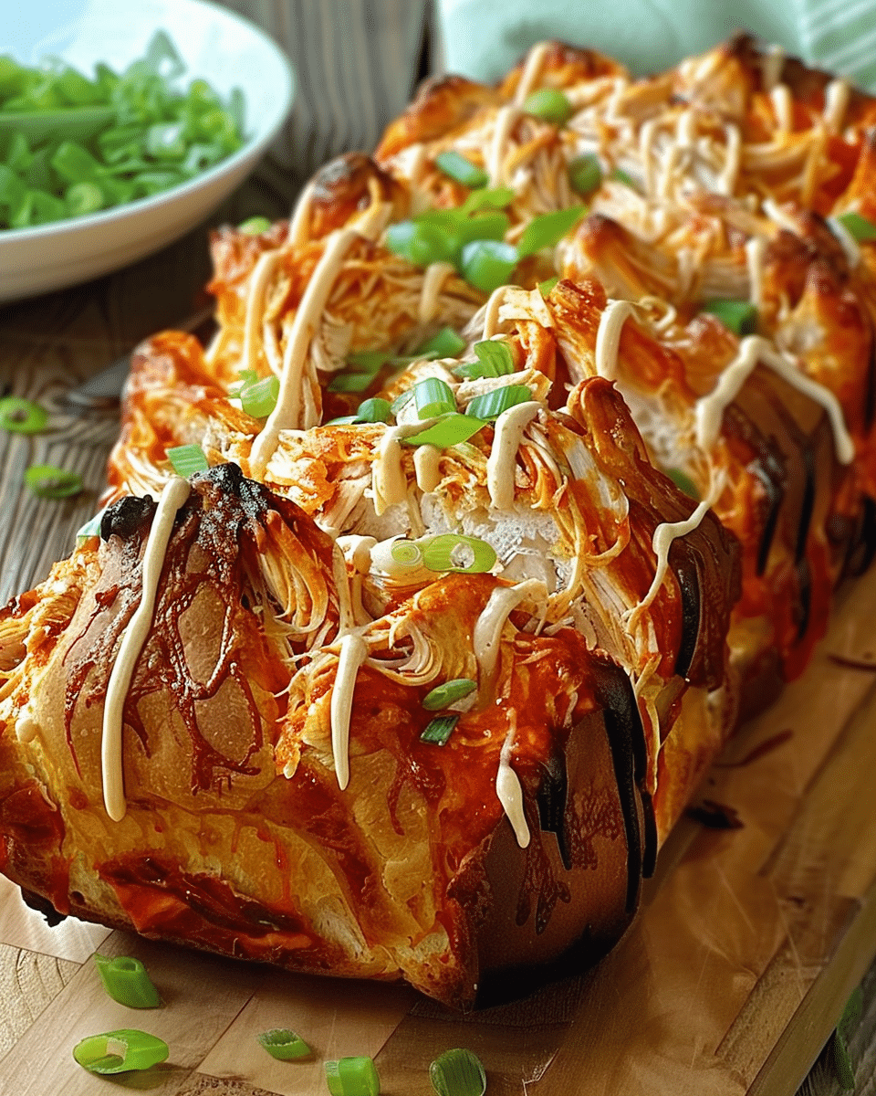 Buffalo Chicken Pull-Apart Bread