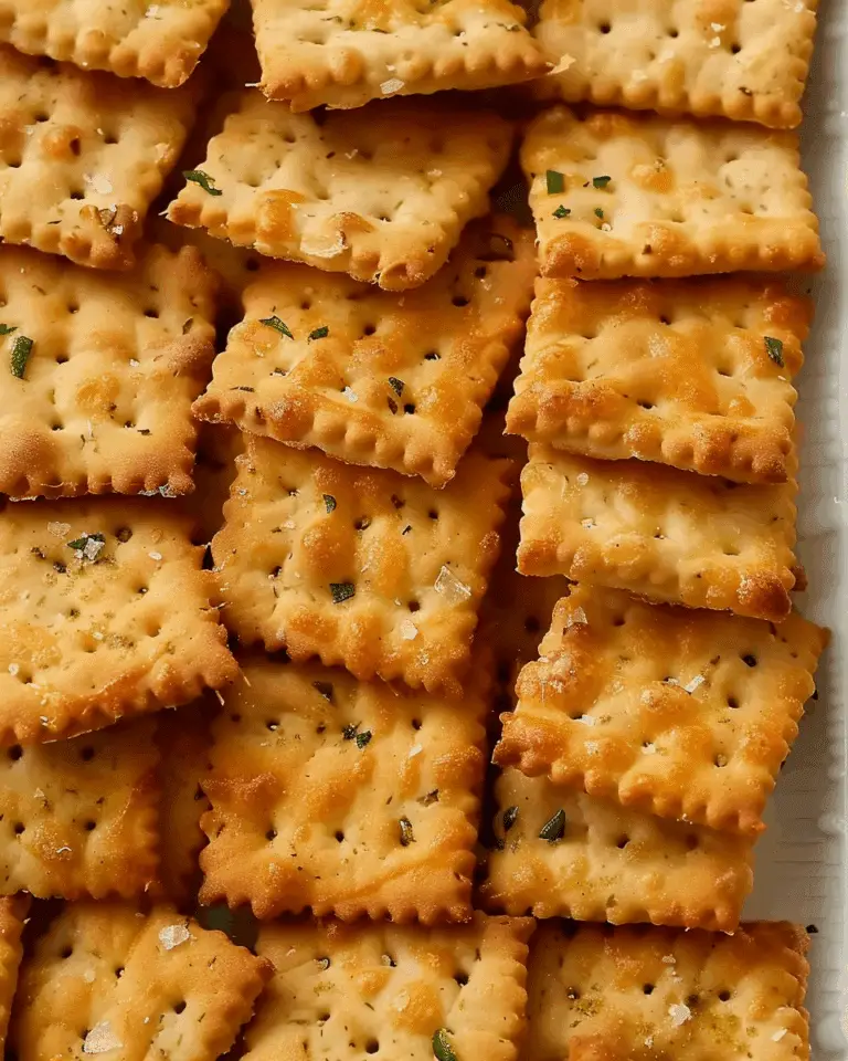 Perfect Cracker Recipe (Super Crispy Saltine Crackers with Green Onion)