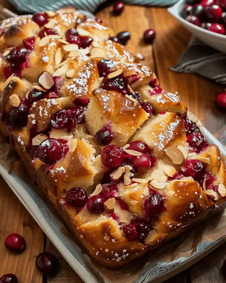 Cranberry‑Almond Pull‑Apart Bread
