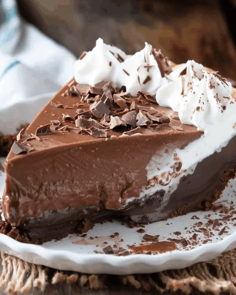 No-Bake Chocolate Pudding Pie