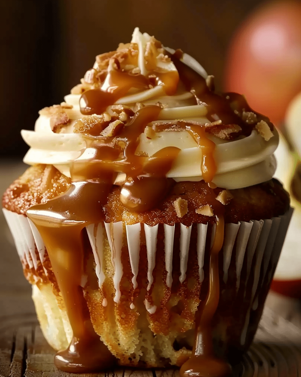 Caramel Apple Cupcakes