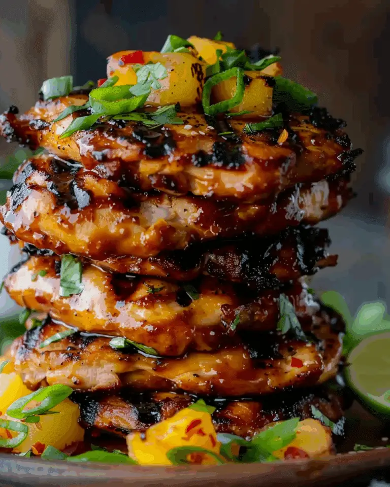 Hawaiian Huli Huli Chicken Stack