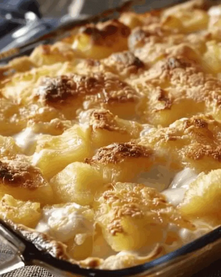 Pineapple Cream Cheese Cobbler