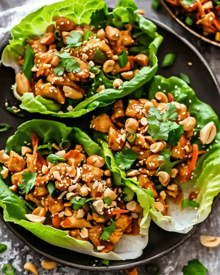 Thai Chicken Lettuce Wraps
