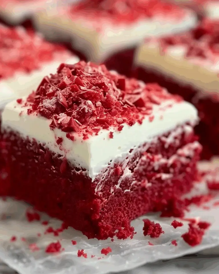 MOIST RED VELVET SHEET CAKE